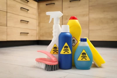 storing household chemicals